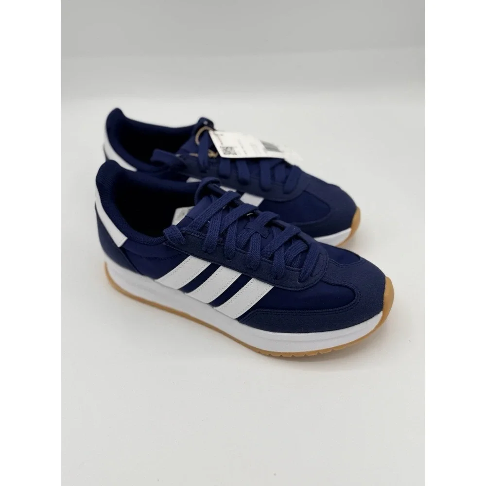 Adidas Run 70s 2.0 J Kids Navy White Sneaker Sz‎ 5 JI2267 NWB